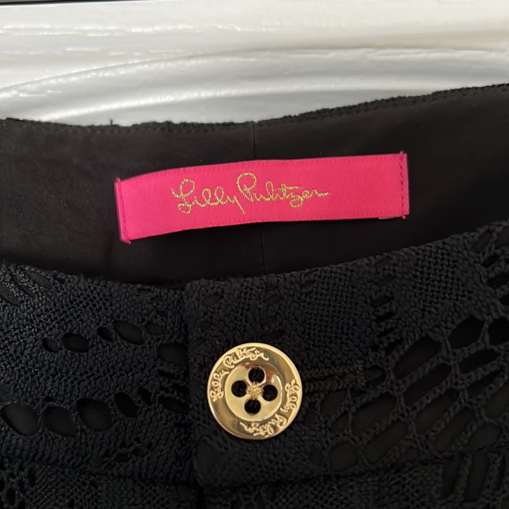 🌟🌟🌟NWOT🌟🌟🌟 Lily Pulitzer black lace pants - Picture 6 of 8